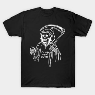 I'm here for the Snacks - Witchy Reaper T-Shirt T-Shirt